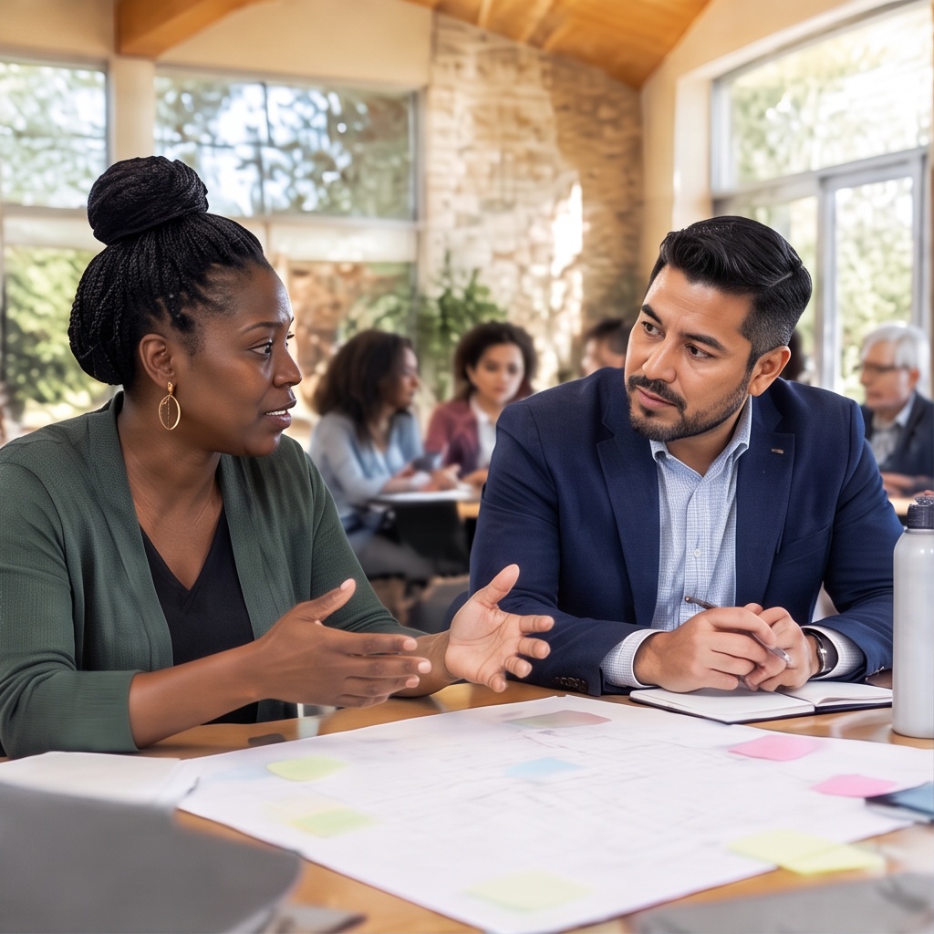 Program Implementation — diverse professionals learning and collaborating
