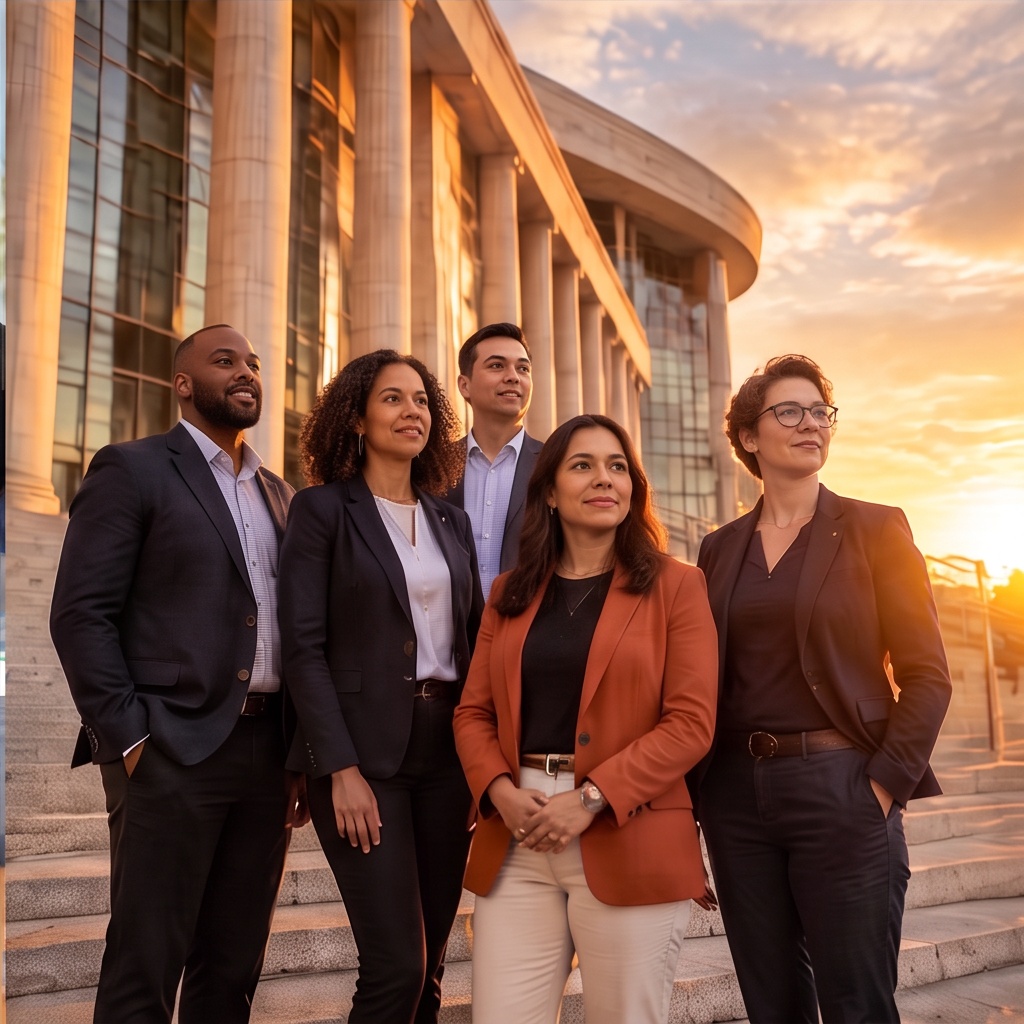 Strategic Collaboration — diverse professionals learning and collaborating